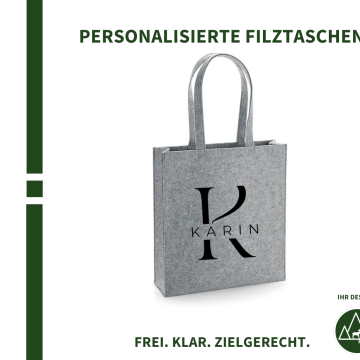 Design Buchstaben (Filztasche)