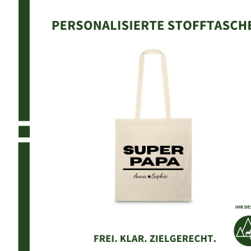 Design Super Papa (Stofftasche)