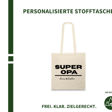Design Super Opa (Stofftasche) 